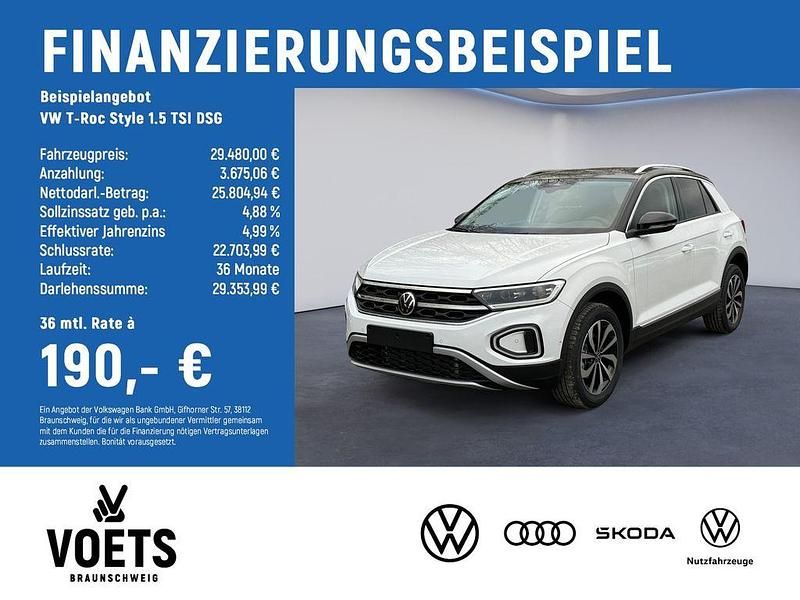 Gebraucht VW T-Roc Style 150 PS (110 kW) 2025 Pure white schwarz SUV