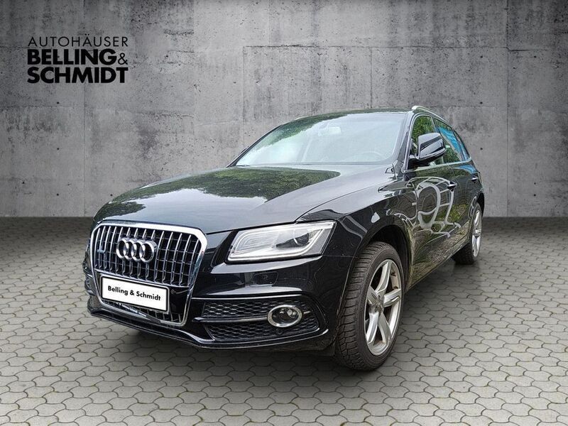 Mythosschwarz (metallic) Gebraucht 2015 Audi Q5 S-Line SUV | 24.450 € (Teuer) - Bild 1/4