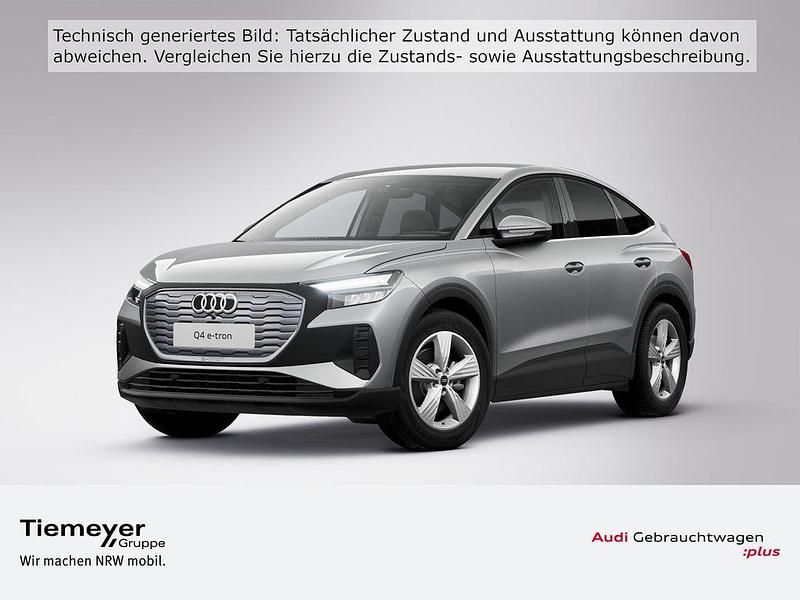 Taifungrau metallic Gebraucht 2022 Audi Q4 Sportback e-tron Basis SUV | 23.740 € (Superpreis) - Bild 1/4