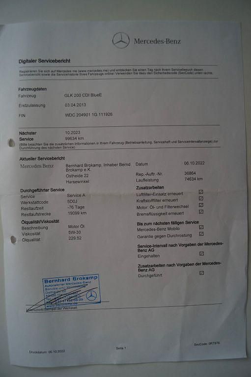 Gebraucht Mercedes GLK200 143 PS (105 kW) 2013 Silber SUV