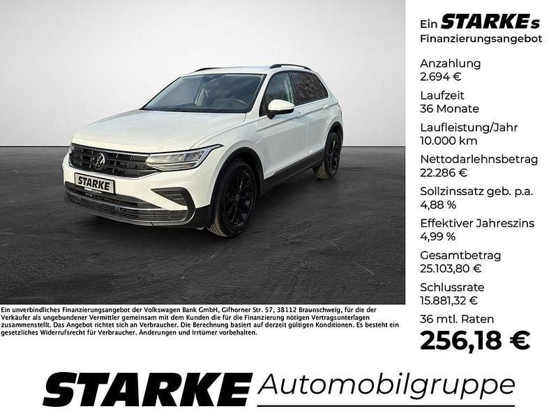 Schwarz Gebraucht 2022 VW Tiguan Sport SUV | 24.980 € (Superpreis) - Bild 1/4