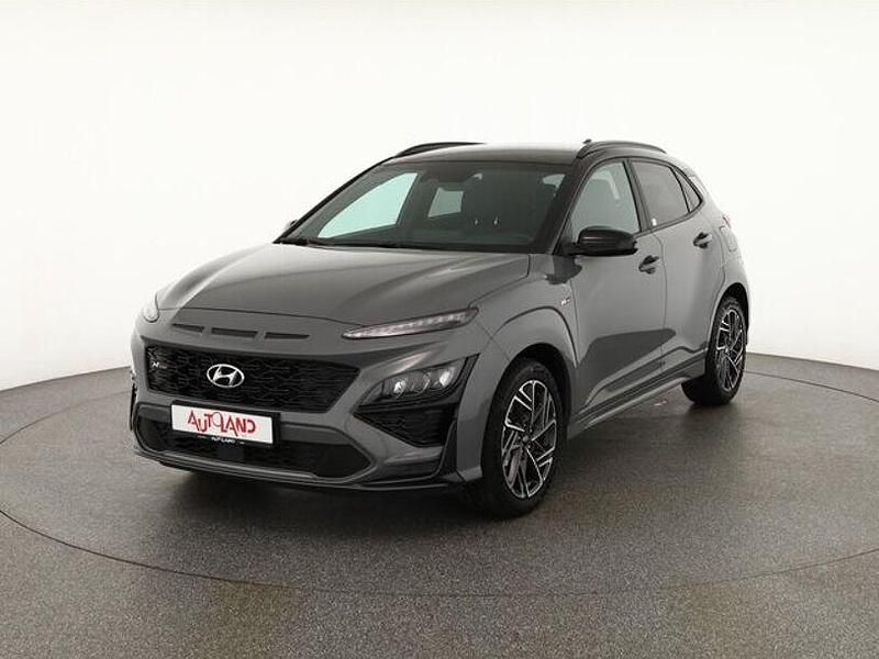 Grau Gebraucht 2021 Hyundai Kona N Line SUV | 22.990 € (Teuer) - Bild 1/4