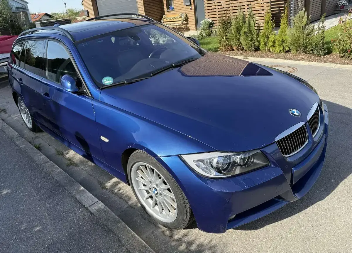 Brugt BMW 325 197 HK (144 kW) 2007 Blå Stationcar