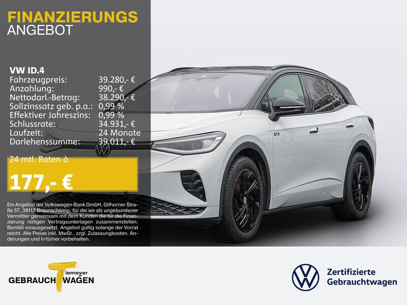 Weiß Gebraucht 2023 VW ID.4 GTX SUV | 40.580 € (Etwas zu teuer) - Bild 1/4