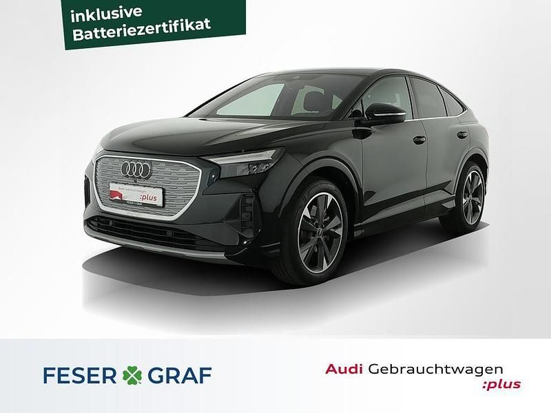 Mythosschwarz metallic Gebraucht 2022 Audi Q4 Sportback e-tron Ambiente SUV | 31.940 € (Guter Preis) - Bild 1/4