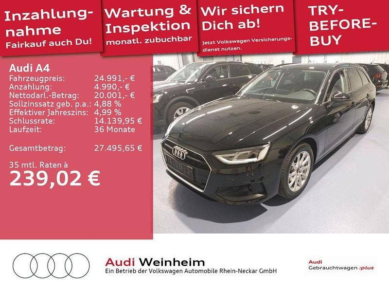 Mythosschwarz metallic Gebraucht 2022 Audi A4 Basis Kombi | 24.991 € (Fairer Preis) - Bild 1/3