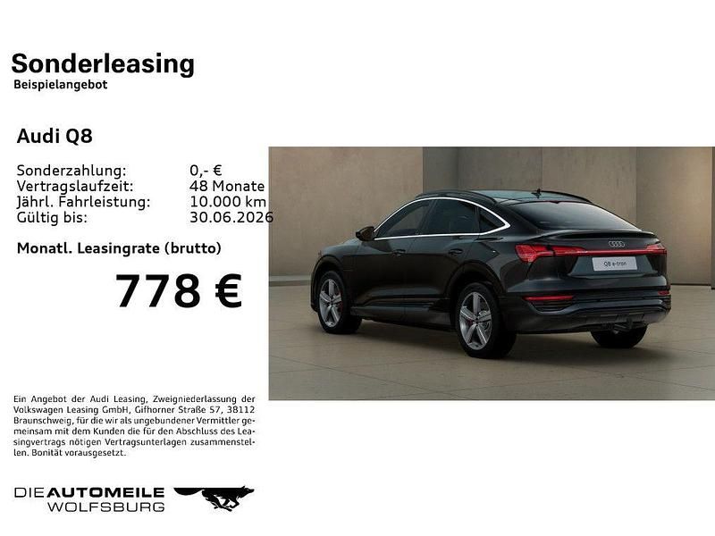 Gebraucht Audi Q8 e-tron Advanced 300 kW (408 PS) 2025 Mythosschwarz metallic (metallic) SUV