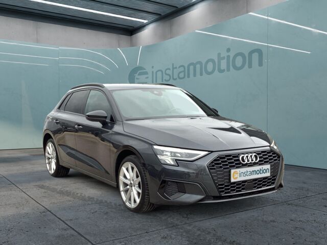 Grau Gebraucht 2021 Audi A3 Sportback e-tron Advanced Limousine | 26.790 € (Teuer) - Bild 1/2