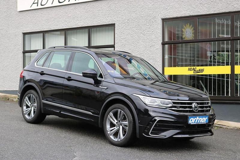 Schwarz Gebraucht 2021 VW Tiguan R-line SUV | 30.900 € (Guter Preis) - Bild 1/4