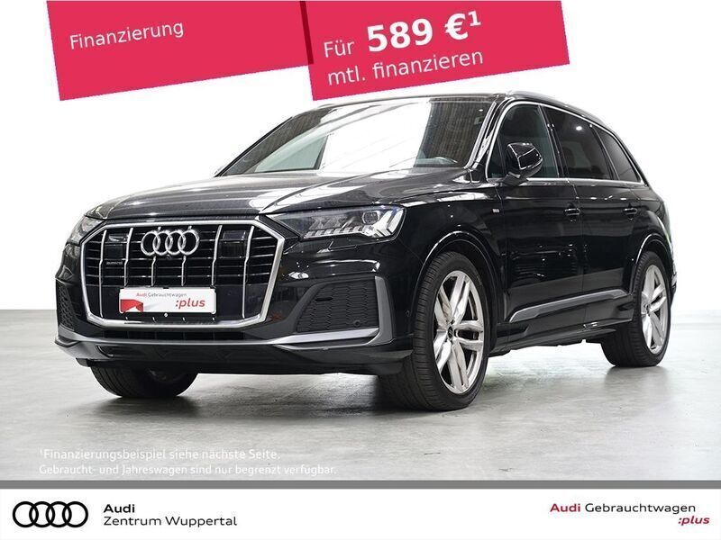 Mythosschwarz metallic Gebraucht 2023 Audi Q7 S-Line SUV | 64.544 € (Guter Preis) - Bild 1/3