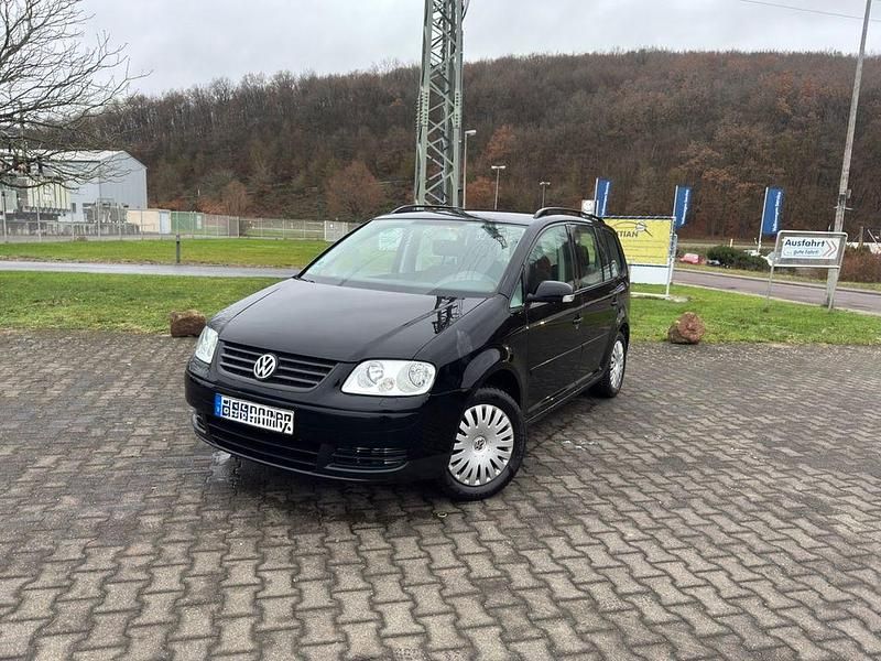 Schwarz Gebraucht 2006 VW Touran Conceptline Van / Kleinbus | 2.499 € (Fairer Preis) - Bild 1/4