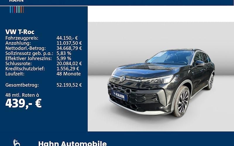 Neu VW T-Roc Style 150 PS (110 kW) 2026 Schwarz SUV