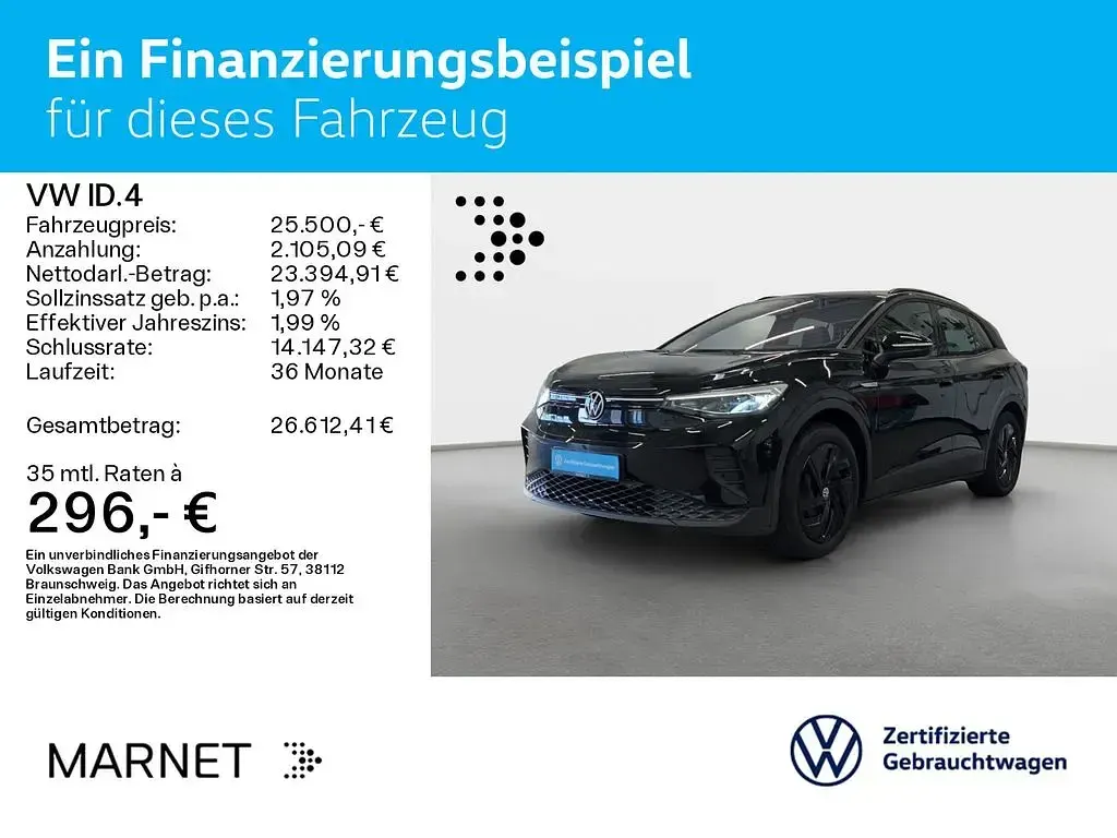 Gebraucht VW ID.4 Pro Performance 150 kW (204 PS) 2022 Mythosschwarz metallic SUV
