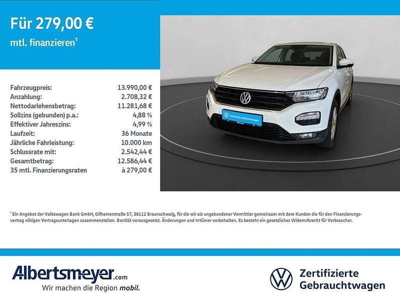 Weiß Gebraucht 2018 VW T-Roc SUV | 13.990 € (Guter Preis) - Bild 1/4