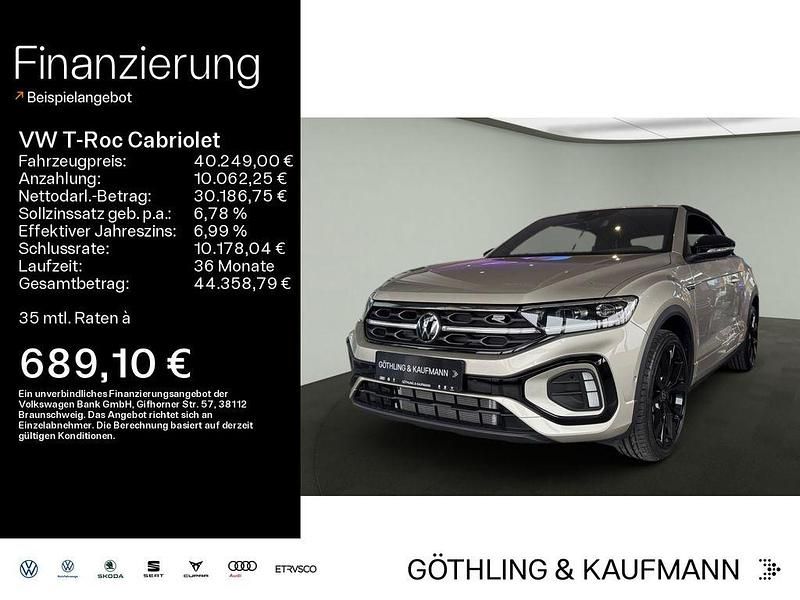 Ivory silver metallic Gebraucht 2025 VW T-Roc Cabriolet R-line Cabrio | 40.249 € (Etwas zu teuer) - Bild 1/4