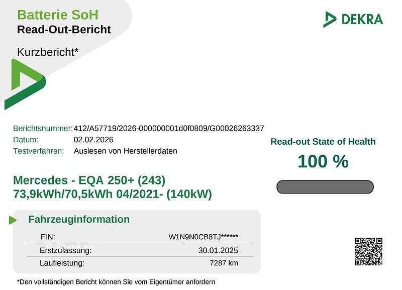 Second-hand Mercedes EQA250 Advanced 139 kW (190 CP) 2025 Negru SUV