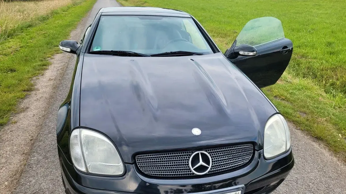 Gebraucht Mercedes SLK320 218 PS (160 kW) 2001 Schwarz Cabrio