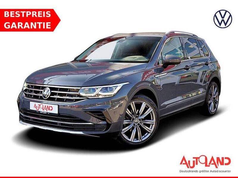 Delfingrau metallic (metallic) Gebraucht 2021 VW Tiguan SUV | 29.990 € (Fairer Preis) - Bild 1/4