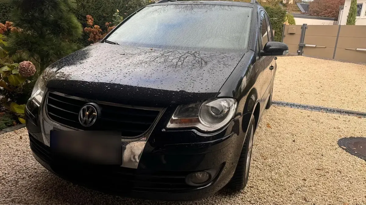 Gebraucht VW Touran 102 PS (75 kW) 2008 Schwarz Van / Kleinbus