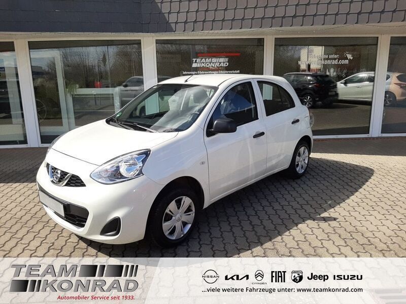 Weiß Gebraucht 2016 Nissan Micra Visia Kleinwagen | 8.199 € (Fairer Preis) - Bild 1/4