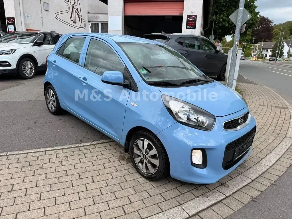 Gebraucht Kia Picanto Edition 7 69 PS (50 kW) 2016 Blau Kleinwagen