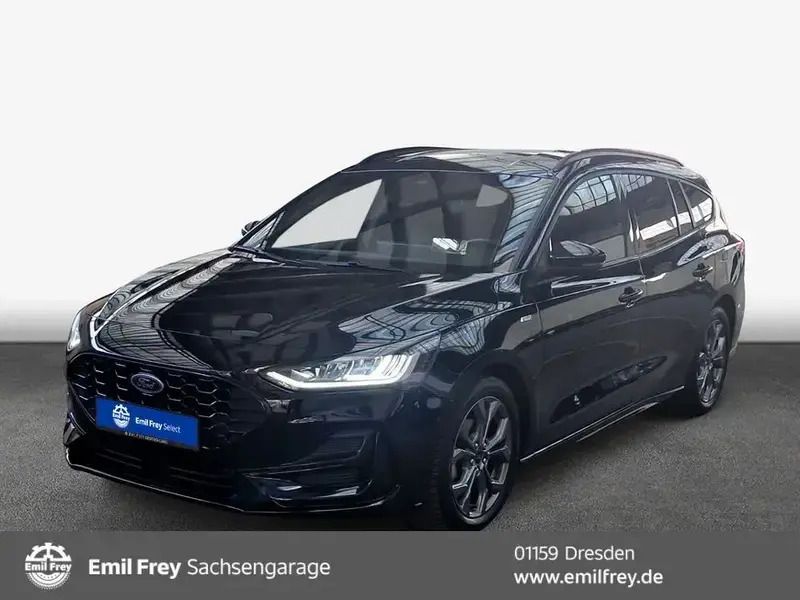 Schwarz Gebraucht 2023 Ford Focus ST-Line X Kombi | 21.940 € (Guter Preis) - Bild 1/4