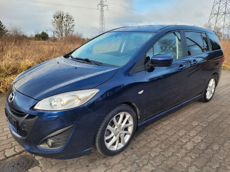 Blau Gebraucht 2012 Mazda 5 Sports-Line Van / Kleinbus | 4.470 € (Fairer Preis) - Bild 1/4