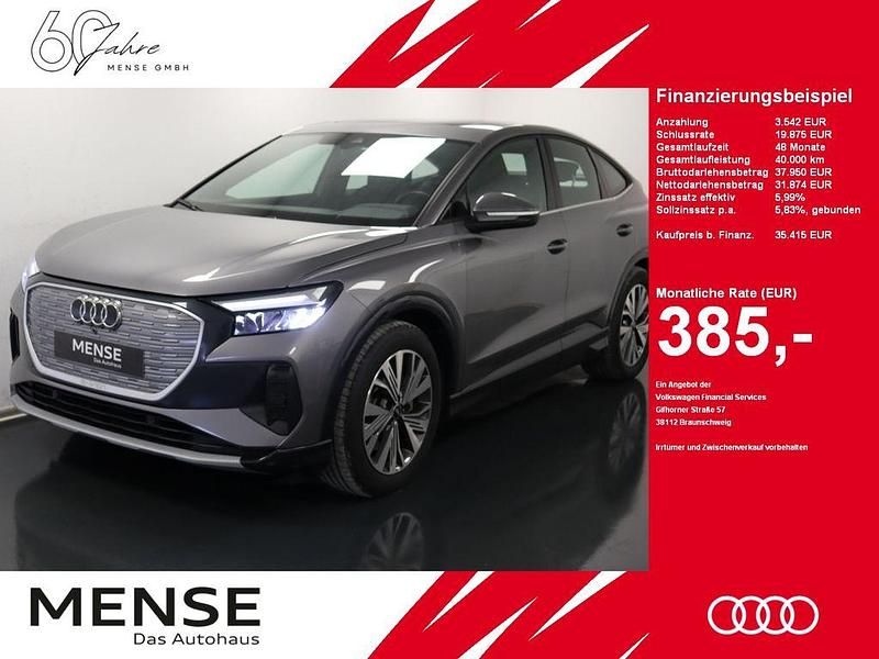 Taifungrau Gebraucht 2022 Audi Q4 Sportback e-tron S-Line SUV | 35.415 € (Fairer Preis) - Bild 1/4