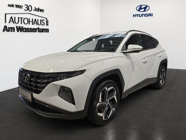 Atlas white / sol (weiss) Gebraucht 2024 Hyundai Tucson Trend SUV | 28.800 € - Bild 1/1