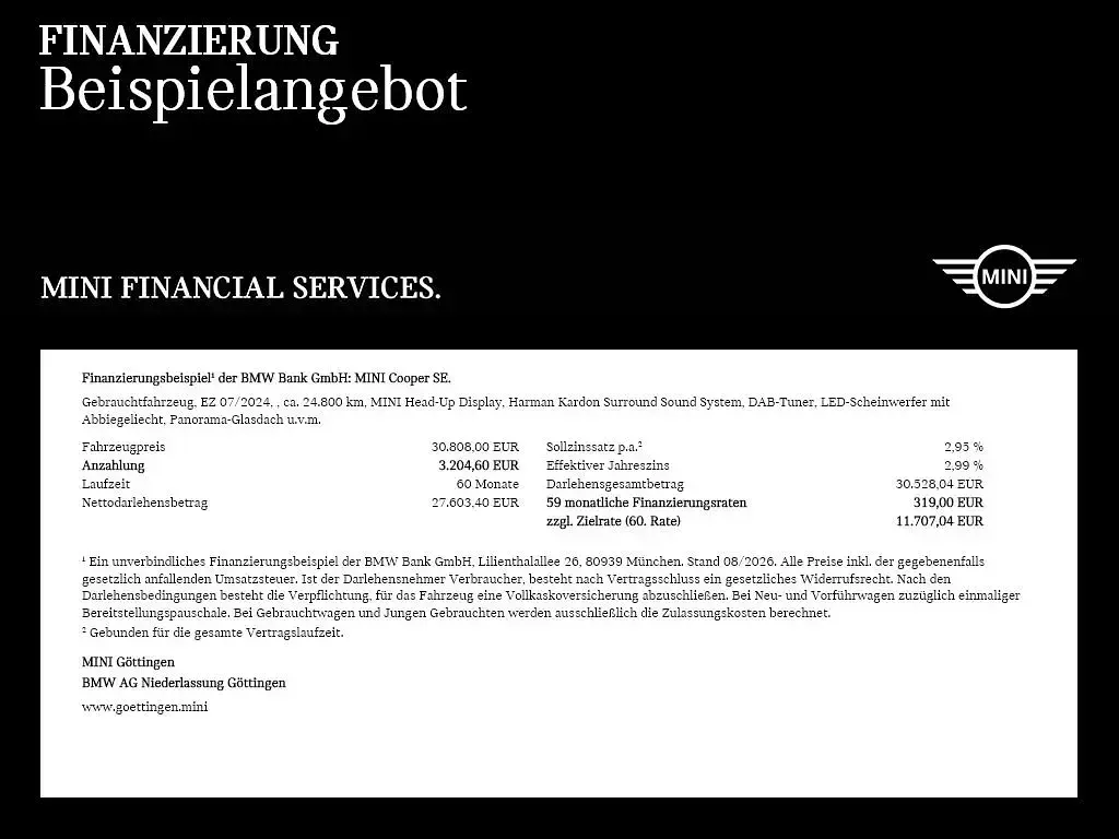 Gebraucht Mini Cooper SE 160 kW (218 PS) 2024 Grau Kleinwagen