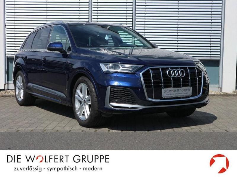 Navarrablau metallic Gebraucht 2022 Audi Q7 S-Line SUV | 54.480 € (Guter Preis) - Bild 1/4