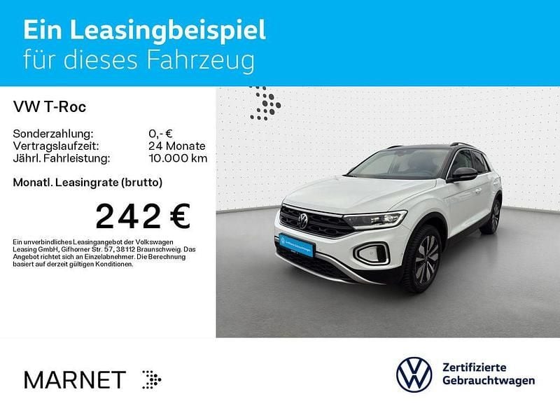 Gebraucht VW T-Roc Goal 150 PS (110 kW) 2025 Pure white/schwarz SUV