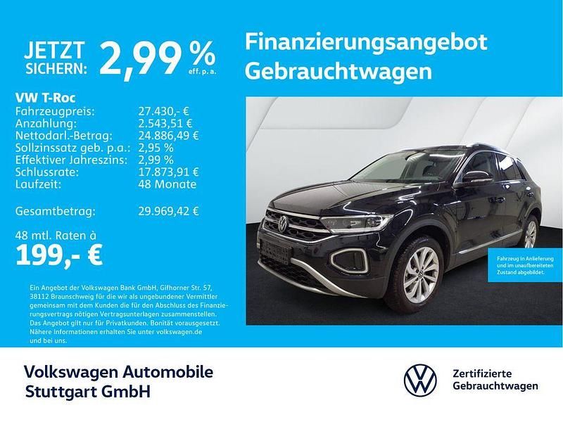 Deep black perleffekt Gebraucht 2025 VW T-Roc Style SUV | 27.430 € (Fairer Preis) - Bild 1/4