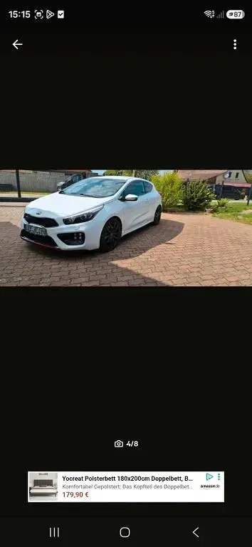 Gebraucht Kia ProCeed GT-Track 204 PS (150 kW) 2018 Weiß Limousine