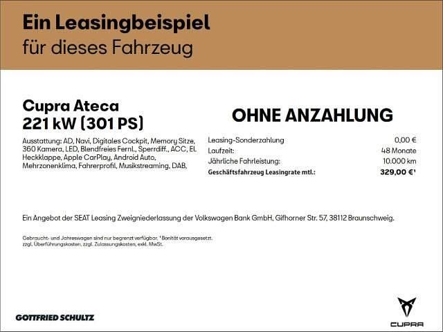 Neu Cupra Ateca VZ 300 PS (220 kW) 2026 Schwarz SUV