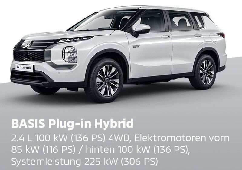Weiß Neu 2025 Mitsubishi Outlander P-HEV Basis SUV | 47.499 € (Superpreis) - Bild 1/3