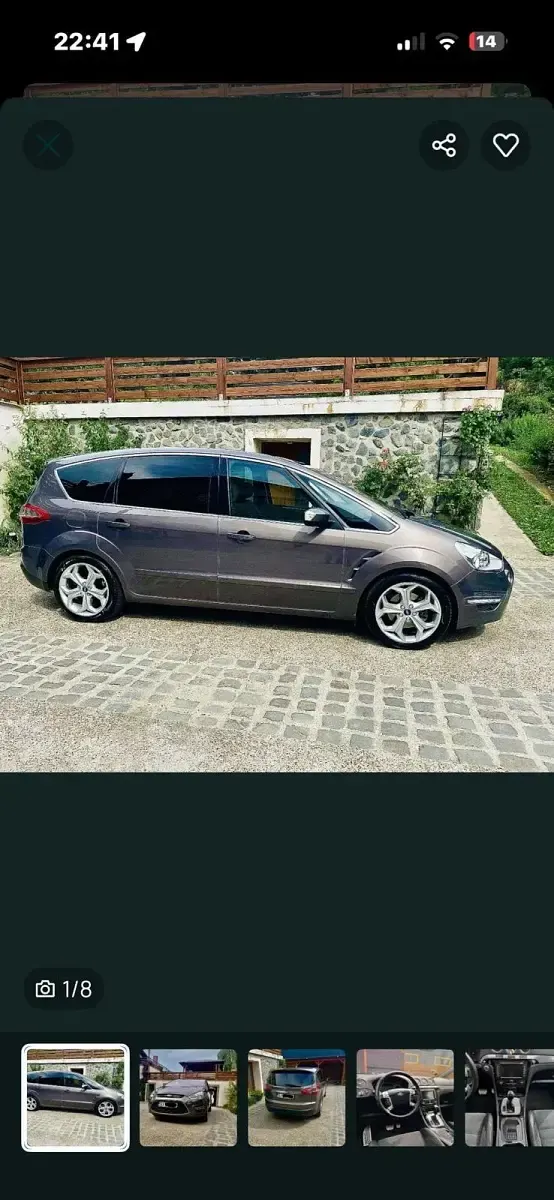 Gebraucht Ford S-MAX Titanium 200 PS (147 kW) 2012 Grau Van / Kleinbus