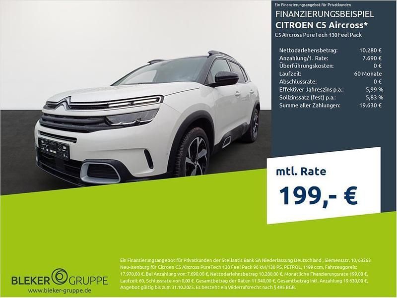 Perlmutt weiß Gebraucht 2022 Citroën C5 Aircross Feel SUV | 16.980 € (Guter Preis) - Bild 1/3