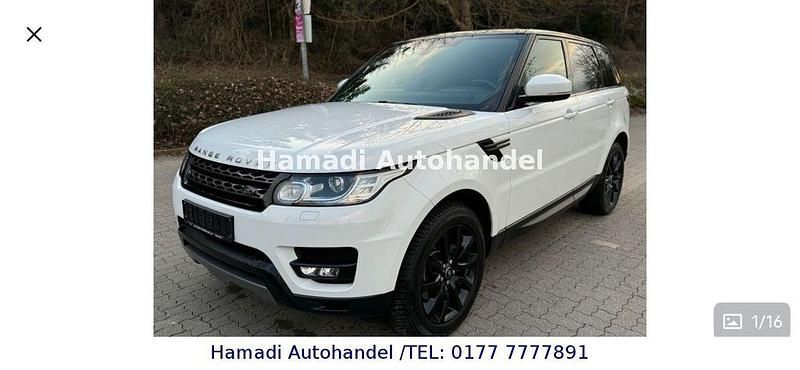 Weiß Gebraucht 2018 Land Rover Range Rover Sport SE SUV | 22.950 € - Bild 1/4