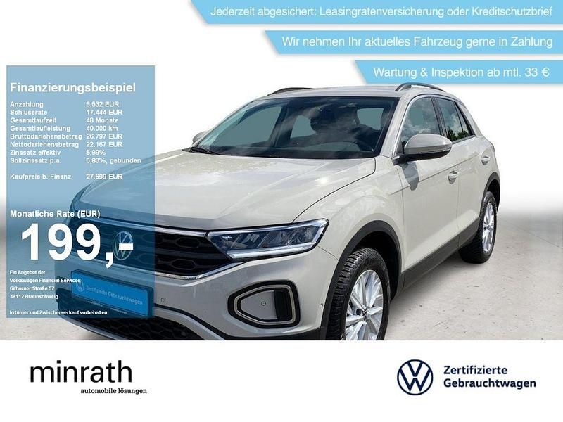 Grau Gebraucht 2024 VW T-Roc Life SUV | 27.699 € (Guter Preis) - Bild 1/4