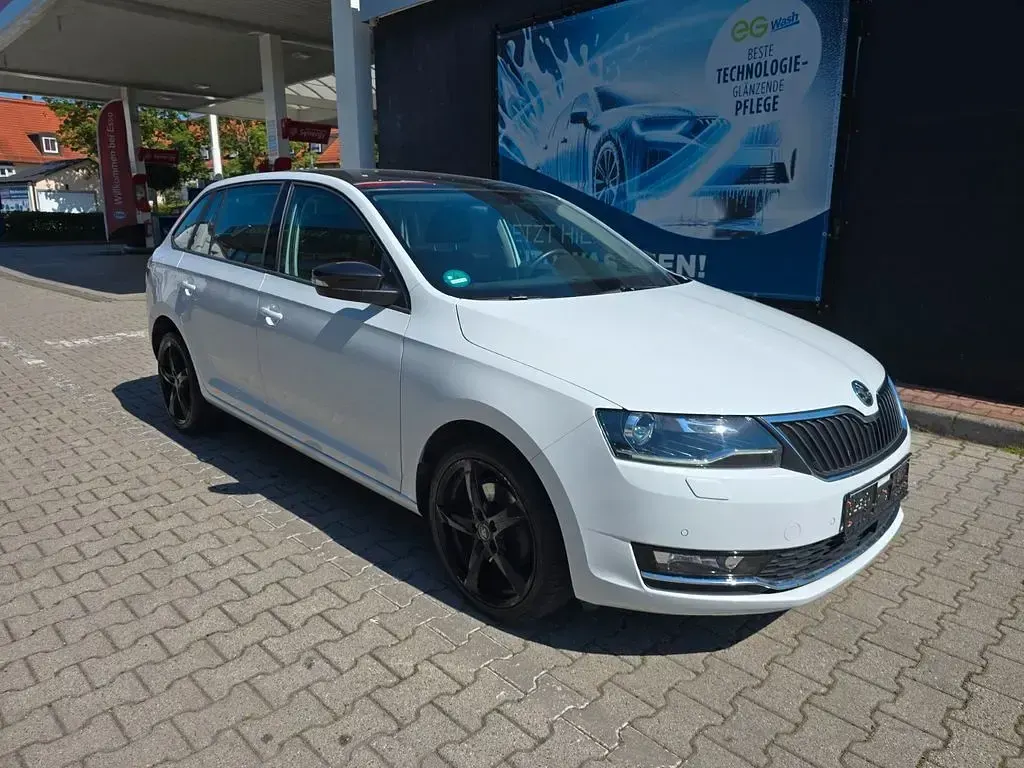 Gebraucht Skoda Rapid Clever 110 PS (80 kW) 2018 Weiß Kleinwagen