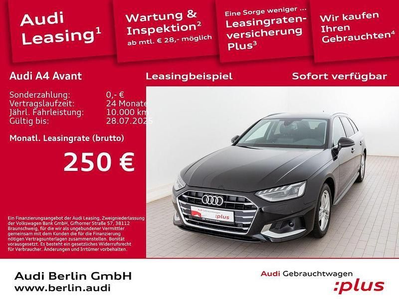 Mythosschwarz metallic Gebraucht 2024 Audi A4 Advanced Plus Kombi | 41.900 € - Bild 1/3