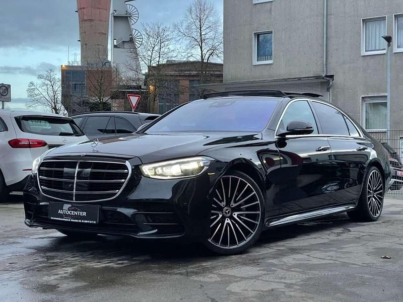 Obsidianschwarz metalliclack Gebraucht 2021 Mercedes S350 AMG line Limousine | 96.500 € - Bild 1/4