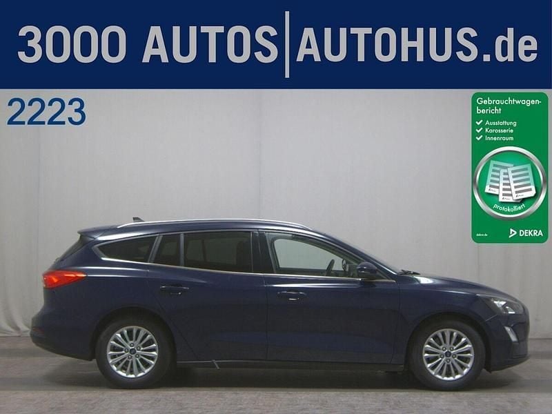 Blau Gebraucht 2020 Ford Focus Titanium X Kombi | 13.480 € (Superpreis) - Bild 1/4