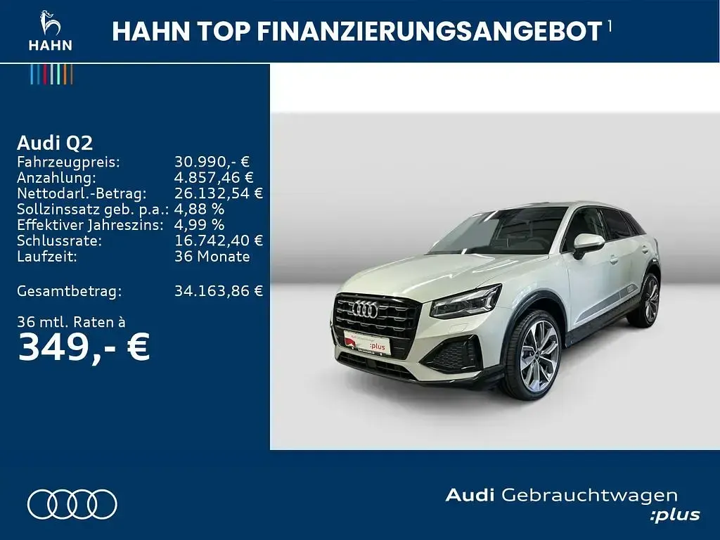 Używany Audi Q2 Advanced 150 KM (110 kW) 2024 Srebrny SUV