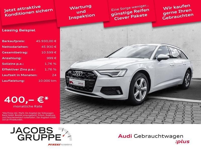 Weiß Gebraucht 2024 Audi A6 Performance Kombi | 45.930 € - Bild 1/4