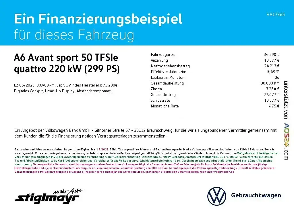 Gebraucht Audi A6 Sport 299 PS (219 kW) 2023 Schwarz Kombi