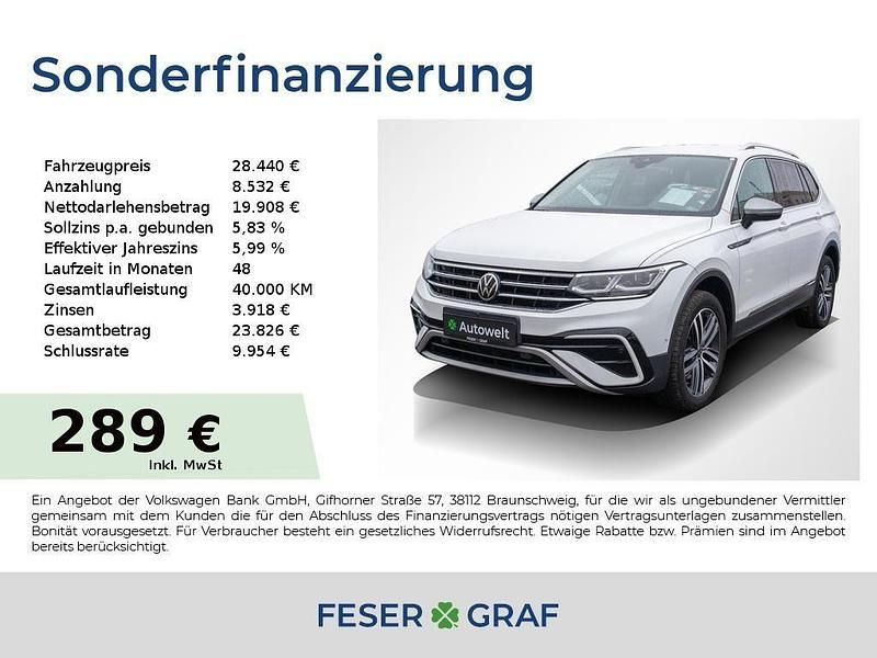 Gebraucht VW Tiguan Allspace Elegance 200 PS (147 kW) 2022 Pure white SUV