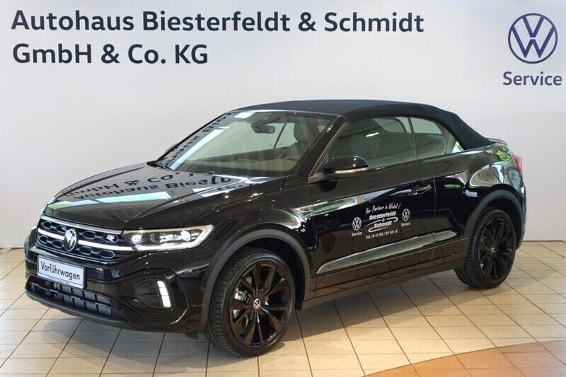 Gebraucht VW T-Roc Cabriolet R-line 150 PS (110 kW) 2024 Schwarz Cabrio