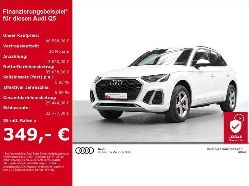 Ibisweiß Gebraucht 2022 Audi Q5 S-Line SUV | 40.588 € (Guter Preis) - Bild 1/3